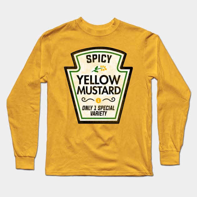 Funny Mustard Halloween Couple Costume Long Sleeve T-Shirt by Boots